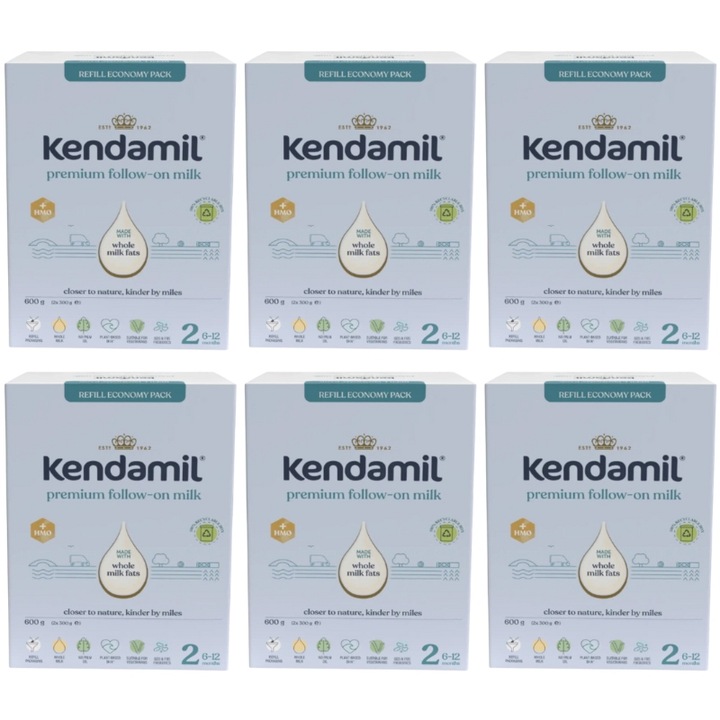 Mleko Następne Kendamil Premium 2 HMO+ bez oleju rybiego i palmowego 600g