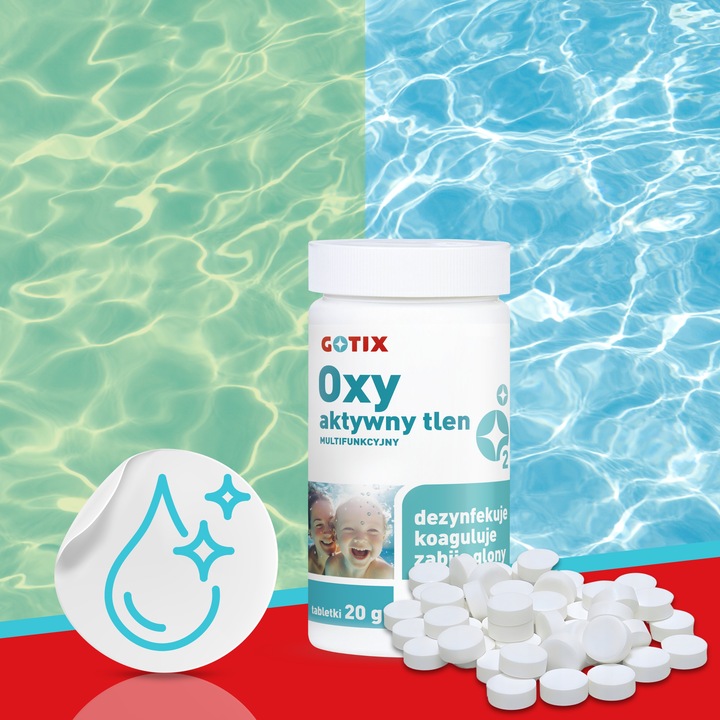 Aktywny Tlen do Basenu Jacuzzi Tabletki Chemia Basenowa Zamiast Chloru