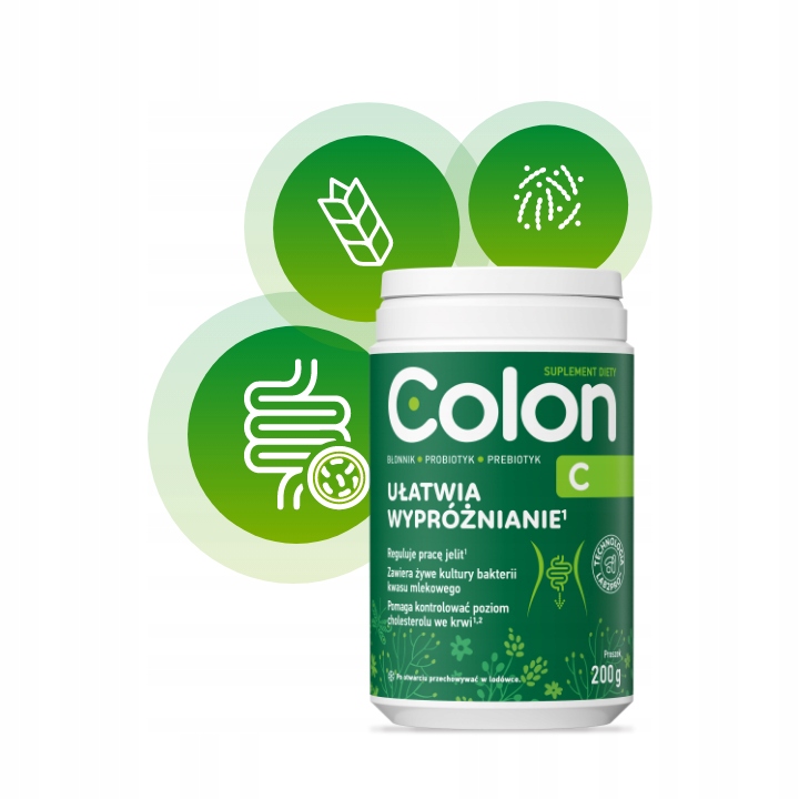 2x COLON C 200g Błonnik w proszku UŁATWIA WYPRÓŻNIANIE probiotyk