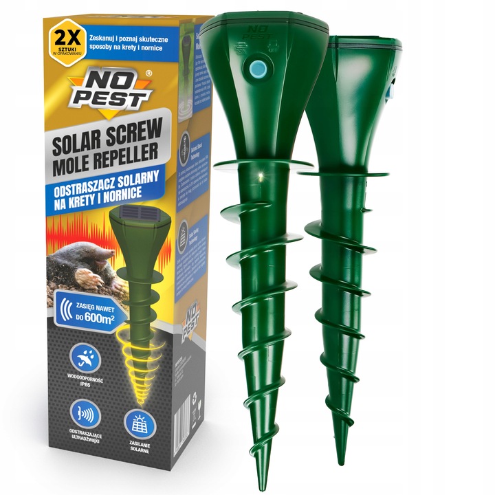 ODSTRASZACZ NA KRETY NORNICE WĘŻE ODSTRASZACZ KRETÓW NORNIC SOLARNY (2