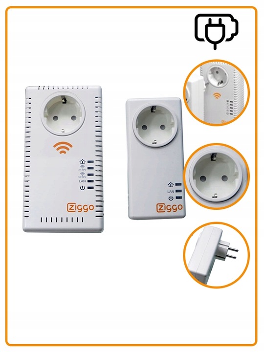 Transmiter sieciowy WIFI Comtrend Powerline PG-9073LG +1x PG-9072LG zestaw