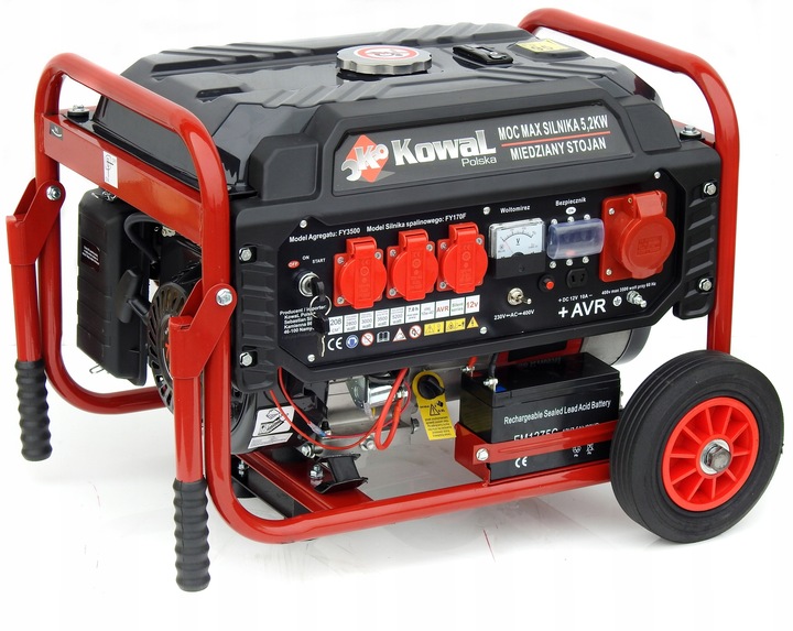 PROFESJONALNY AGREGAT PRĄDOTWÓRCZY 5,2kW EL-START AVR+ MIEDŹ STOJAN
