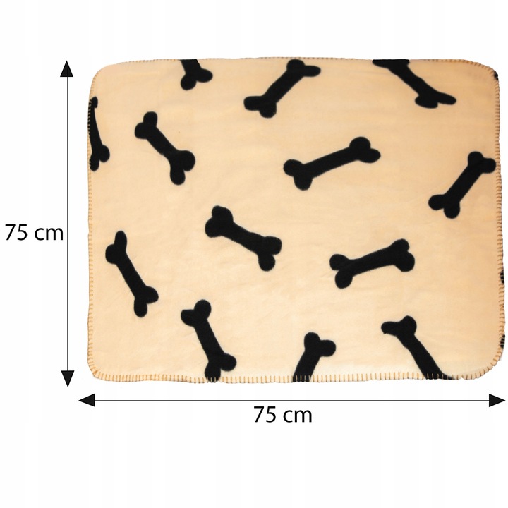 3X KOC KOCYK DLA PSA KOTA W KOŚCI MIĘKKI POSŁANIE MATA S 75X75 Cm