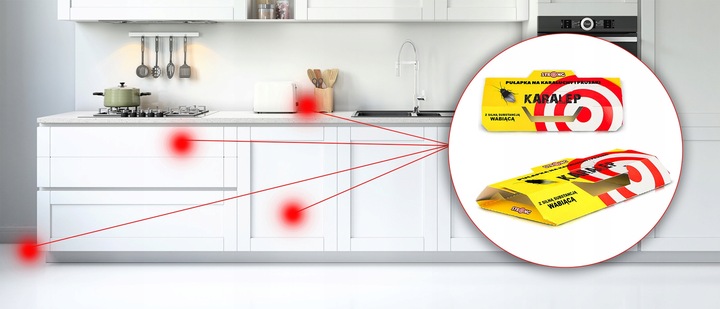 5X PUŁAPKA ŚRODEK NA PRUSAKI SILNIE WABIĄCY LEP NA KARALUCHY KARALEP