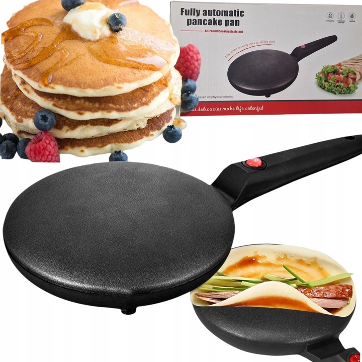 NALEŚNIKARKA ELEKTRYCZNA SZYBKA PATELNIA DO NALEŚNIKÓW BEZ UŻYCIA