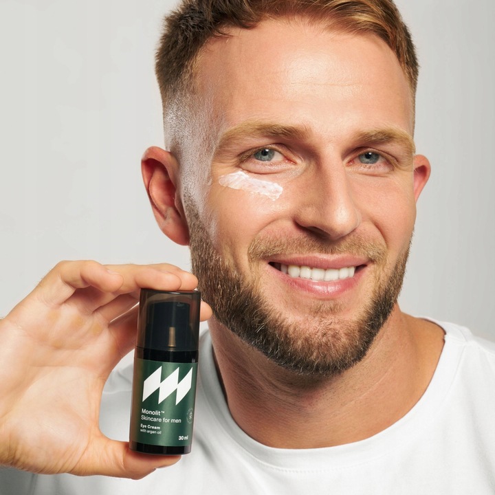 KREM pod OCZY dla MĘŻCZYZN z olejem arganowym PRZECIW ZMARSZCZKOM