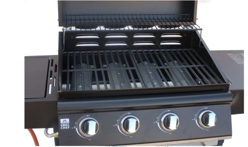 GRILL GAZOWY WÓZEK 4.1 (14,8 KW) Z RUSZTEM ŻELIWNYM + POKROWIEC