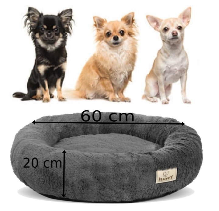 Legowisko dla Psa Kota Chmurka Shaggy Posłanie Zdejmowany Pokrowiec 60 cm