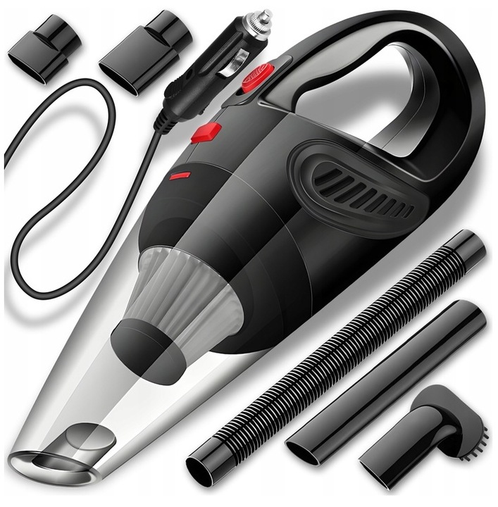 Mocny Odkurzacz Samochodowy Ręczny 120W Mocny Filtr Bezworkowy + Kabel