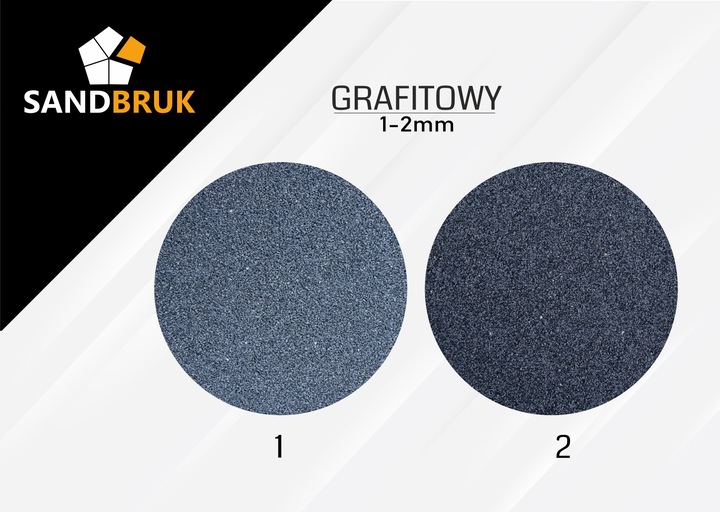 Suchy Piasek Bazaltowy Fuga Zasypka Grafit Do Kostki Brukowej 1-2 mm