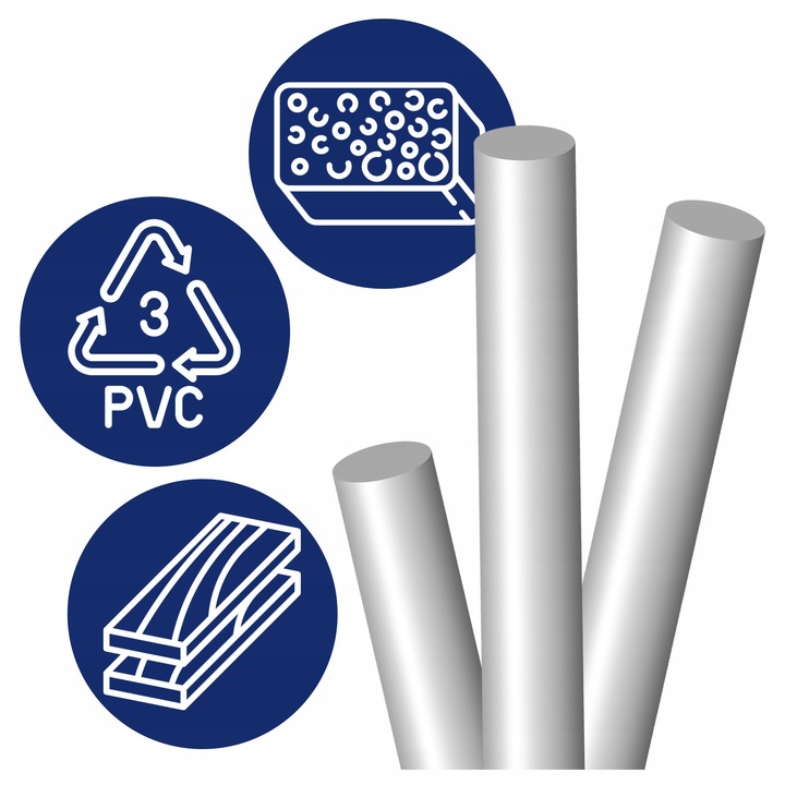 KLEJ do PISTOLETU NA GORĄCO 11 mm x 300 mm 1KG wkłady bezbarwne 35