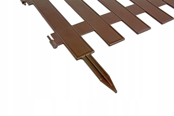 Płotek Palisada Ogrodowa 3,2m IPŁSU Brązowa