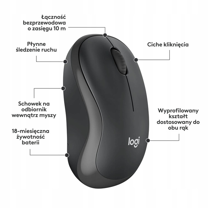 Zestaw LOGITECH MK295 Silent Wireless Combo Klawiatura + Mysz