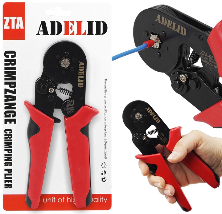 ZACISKARKA PRASKA TULEJEK DO KABLI SZEŚCIOKĄTNA