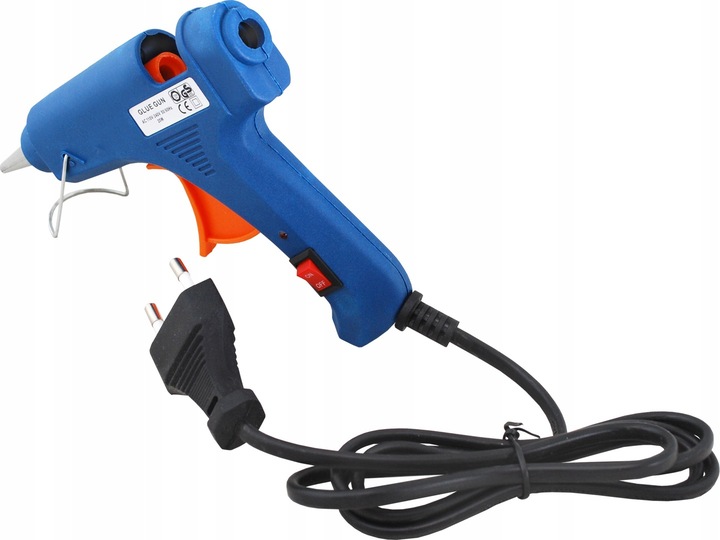 MOCNY PISTOLET DO KLEJU KLEJENIA NA GORĄCO KLEJARKA + DUŻO KLEJU