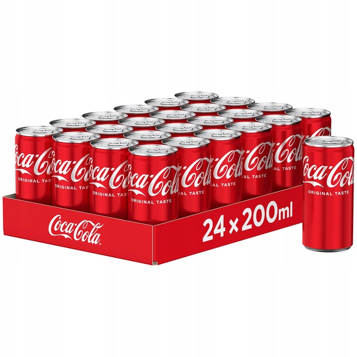 24x Coca-Cola Napój gazowany puszka 200 ml