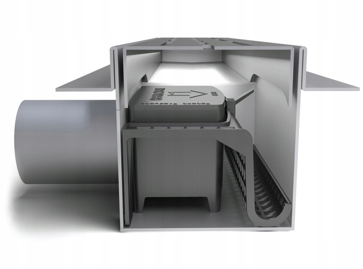 Suchy syfon + sitko do odpływu liniowego