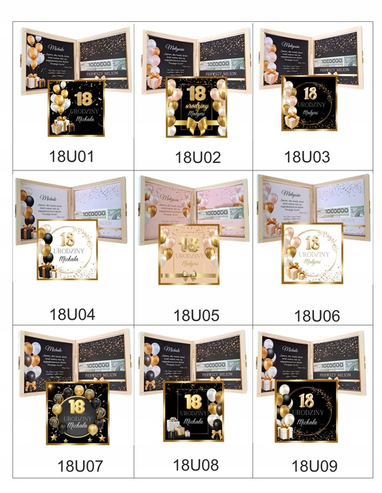 Pudełko na pieniądze, SUPER PREZENT na 18 urodziny