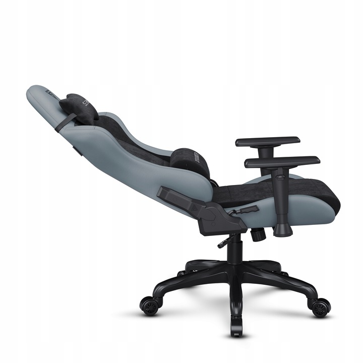 Fotel Gamingowy Biurowy Regulowany Materiał Alcantara + Ekoskóra Sense7