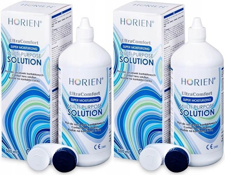 Płyny do soczewek HORIEN Ultra Comfort 2 x 500 ml