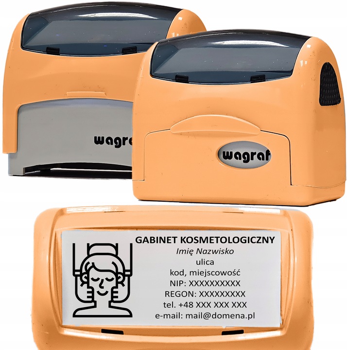 Wagraf A4 PIECZĄTKA do 8 wersów - 12 kolorów obudowy