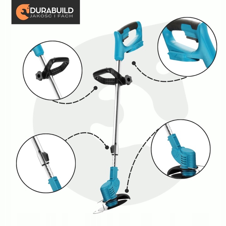 PODKASZARKA AKUMULATOROWA KOSA WYKASZARKA KOSIARKA DO TRAWY DUŻY