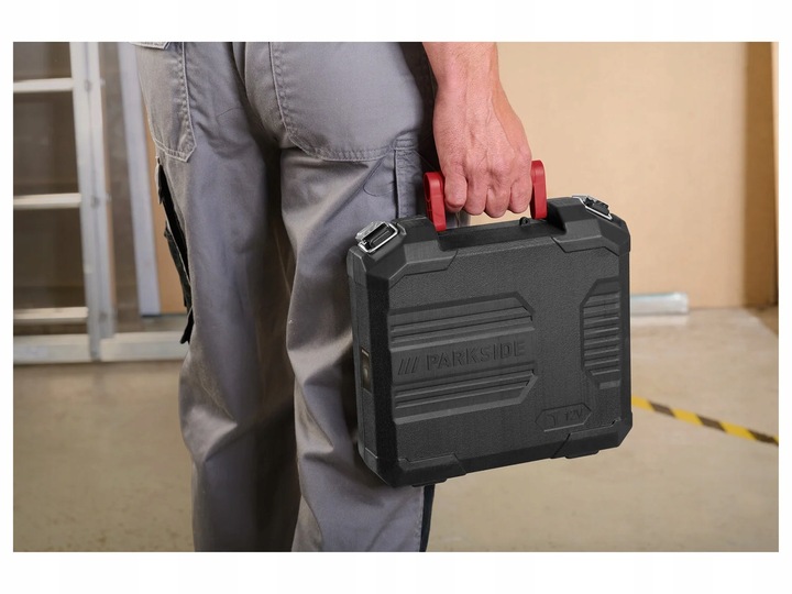 PARKSIDE Wiertarko-wkrętarka PBSA 12 E4 AKU i ŁADOWARKA + BITY
