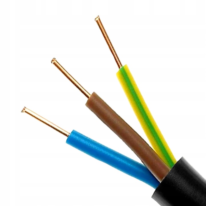 Kabel Przewód ziemny NYY-J 3x2,5mm² 0,6/1kV YKY 50m