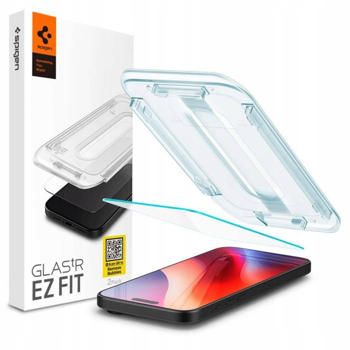 Szkło Hartowane Spigen Glas.Tr "Ez Fit" do Apple iPhone 16 Pro Max Clear