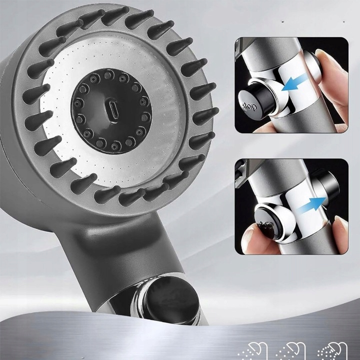 SŁUCHAWKA GŁOWICA PRYSZNICOWA OSZCZĘDNA Z FILTREM Z FUNKCJĄ MASAŻU 4