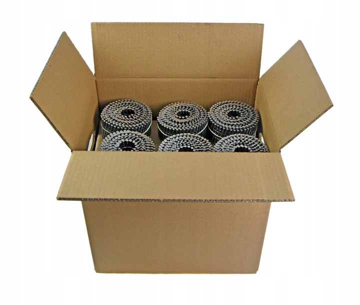 Gwoździe do gwoździarki BĘBNOWE 3,8x125mm 1440szt Łączone drutem Koletowane