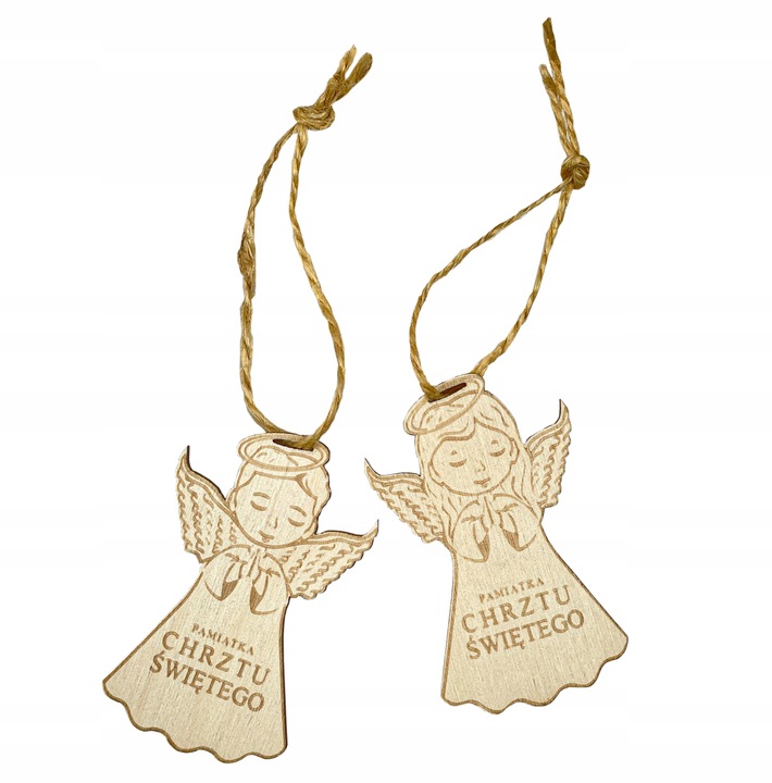 SREBRNY OBRAZEK PAMIĄTKA CHRZTU ŚWIĘTEGO ANIOŁEK