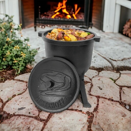 KOCIOŁEK ŻELIWNY MEYERHOFF 10L + GRATIS ŁYŻKA