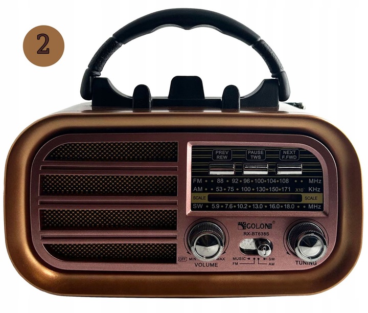 PRZENOŚNE RADIO KUCHENNE BUDOWALNE MICRO SD USB BLUETOOTH PANEL