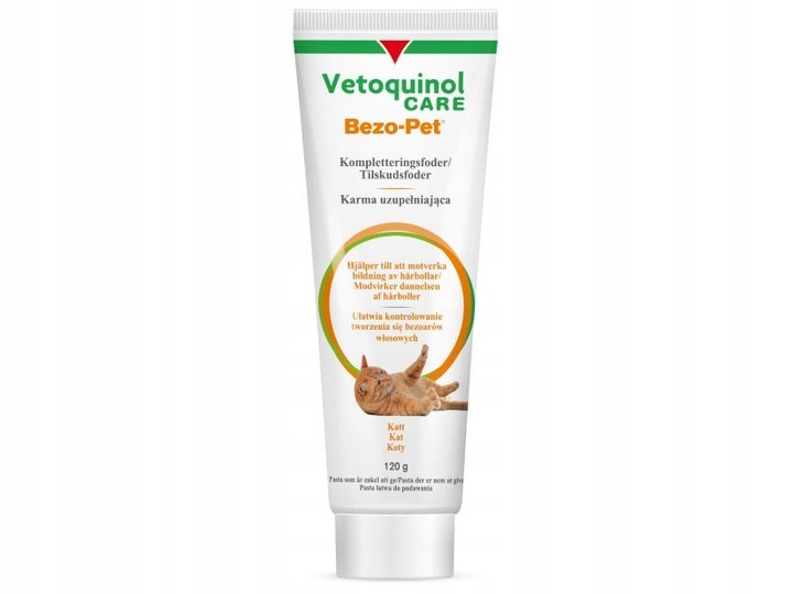 BEZO-PET 120 G karma uzupełniająca kontrola bezoarów włosowych u kotów