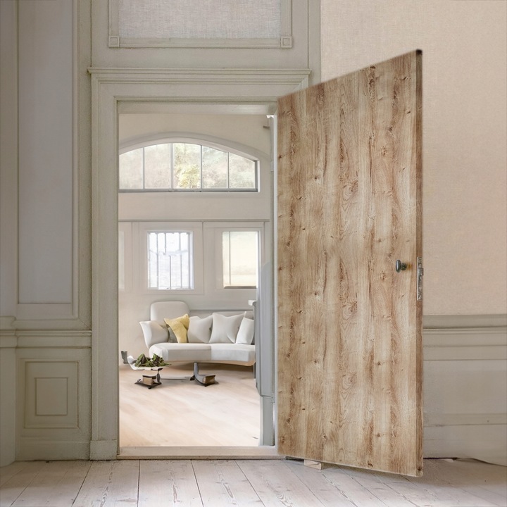 Okleina Samoprzylepna PCV Na Drzwi Dąb RIBBEC Renowacja Mebli Szer