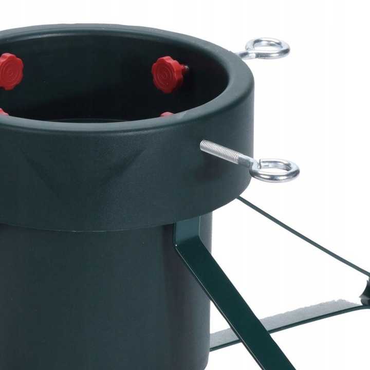 Stojak CHOINKOWY zielony metalowy podstawka pod choinkę na drzewko pojemnik