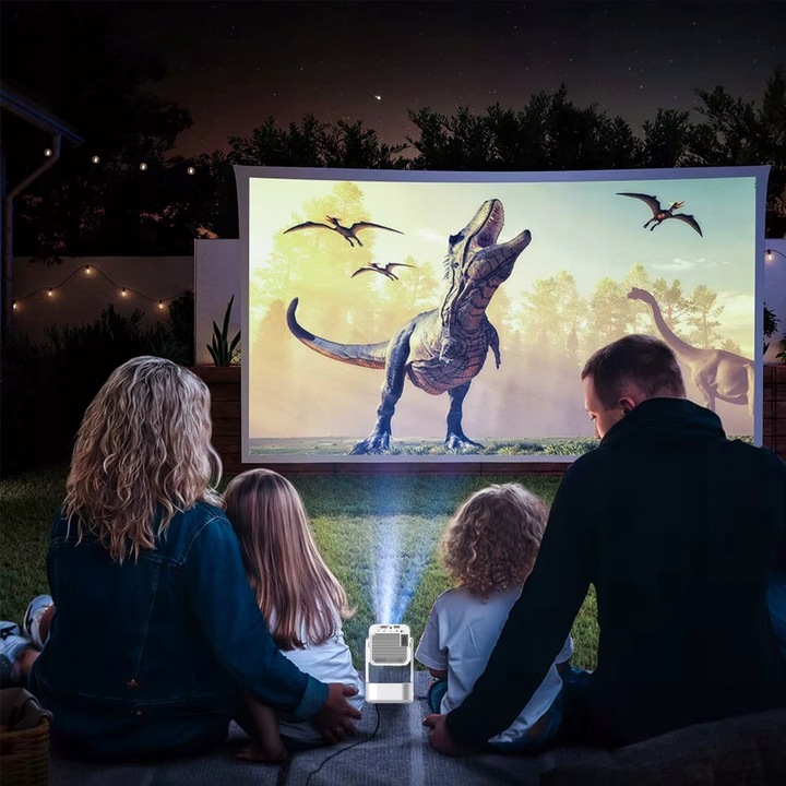 Mini Projektor Przenośny Rzutnik Android 13 WiFi 360 Full HD 4K do