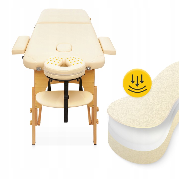 ŁÓŻKO STÓŁ DO MASAŻU REHABILITACJI PRZENOŚNY SKŁADANY REGULACJA POKROWIEC