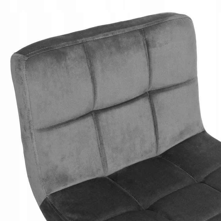 HOKER WELUROWY KRZESŁO BAROWE OBROTOWE REGULOWANE PIKOWANE BAR CHROM