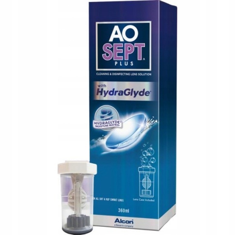 Płyn do soczewek Aosept Plus Hydraglyde 360 ml