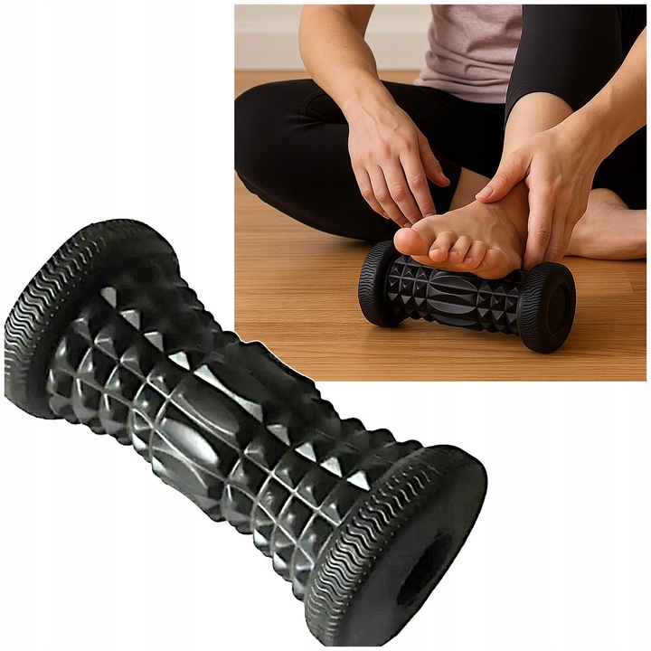 Wałek do masażu stóp z wypustkami Roller z kolcami masażer ciała Rolka 16x8