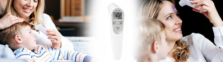 Termometr Bezdotykowy LED Elektroniczny Dokładny Cyfrowy 3sek Microlife
