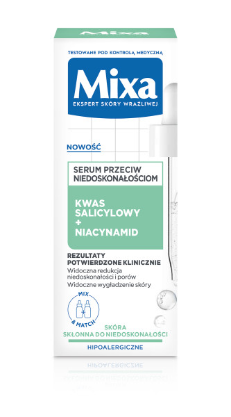 Mixa Lab Serum Przeciw Niedoskonałościom Kwas Salicylowy + Niacynamid 30ml