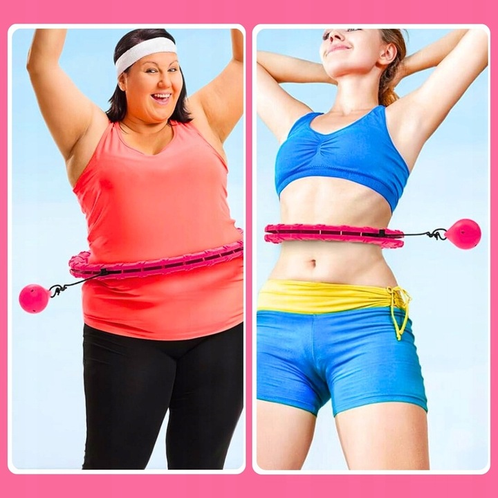 HULA HOP Z OBCIĄŻENIEM Odchudzające Obciążnikiem Smart z Wypustkami HULAHOP