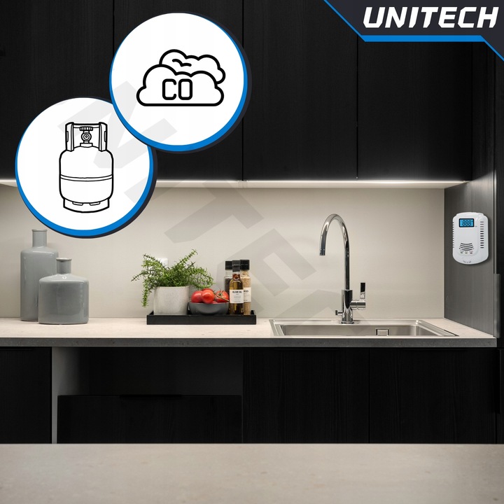 CERTYFIKOWANY CZUJNIK CZADU GAZU TLENKU WĘGLA PPM WYKRYWA CO ALARM