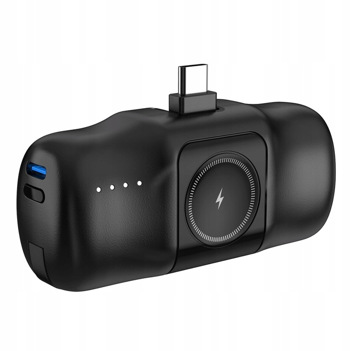 Mini powerbank Wozinsky WF16-YCS 5000mAh 15W USB-C z wbudowanym kablem USB-