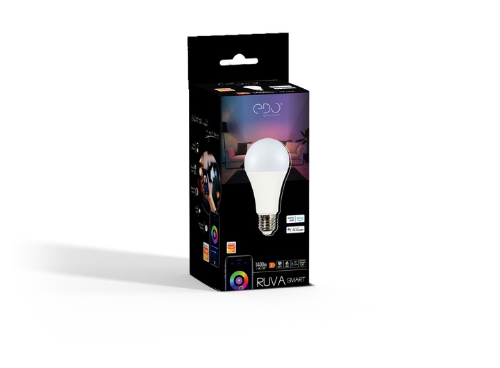 EDO Żarówka LED E27 14W 1400lm RGB + WW-CW WiFi TUYA SMART Inteligetna