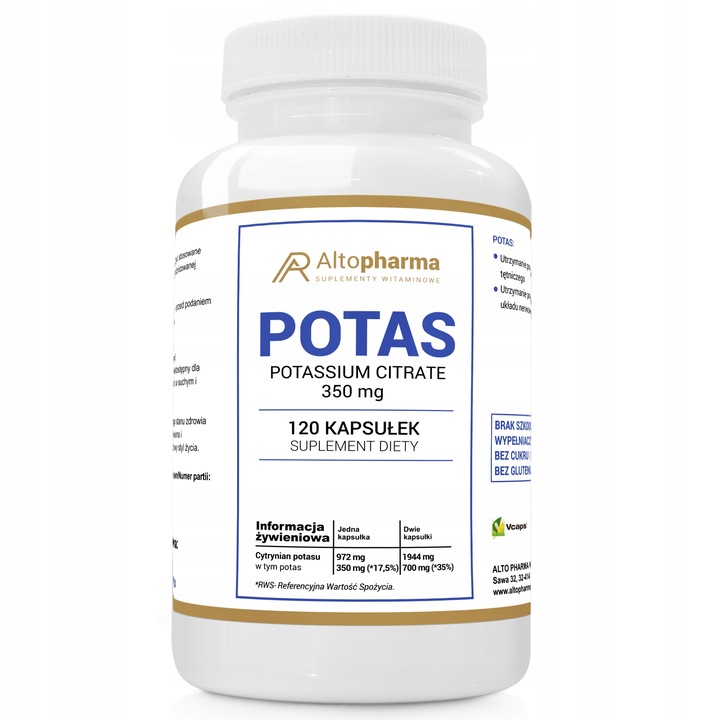 Suplement diety Alto Pharma Potas 350 mg kapsułki 120 szt.