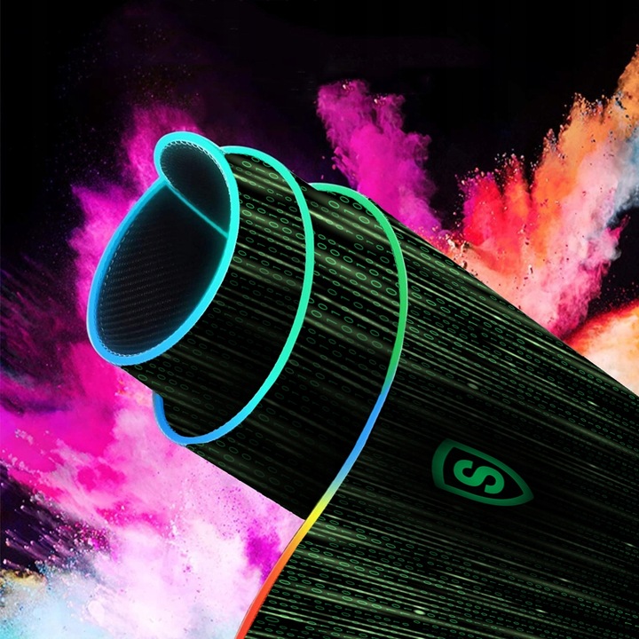 Podkładka pod myszkę gamingowa mysz xxl duża klawiaturę RBG świecąca 80x30